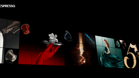 Nespresso promovering, kaffekapsler og elegance.