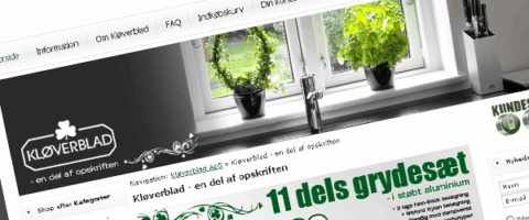 Køkkenvindue med planter og grydesæt tilbud