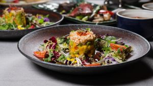 Avocado med krabbekød