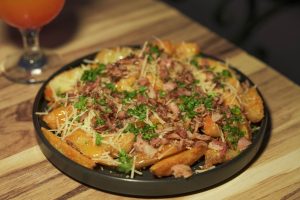Braiserede svinehjerter med persille og kartoffelmos