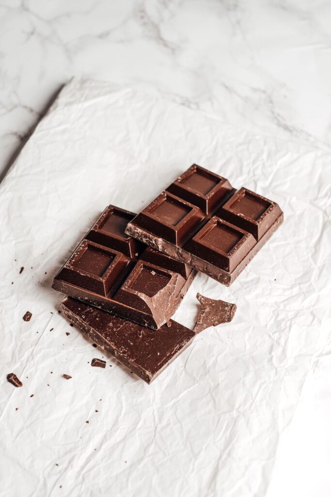 Mørk chokolade med kakao