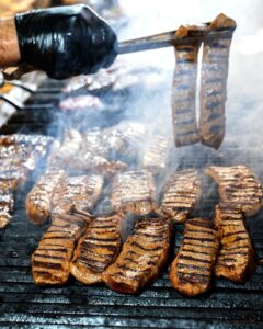 Culottesteg skæres efter grillen