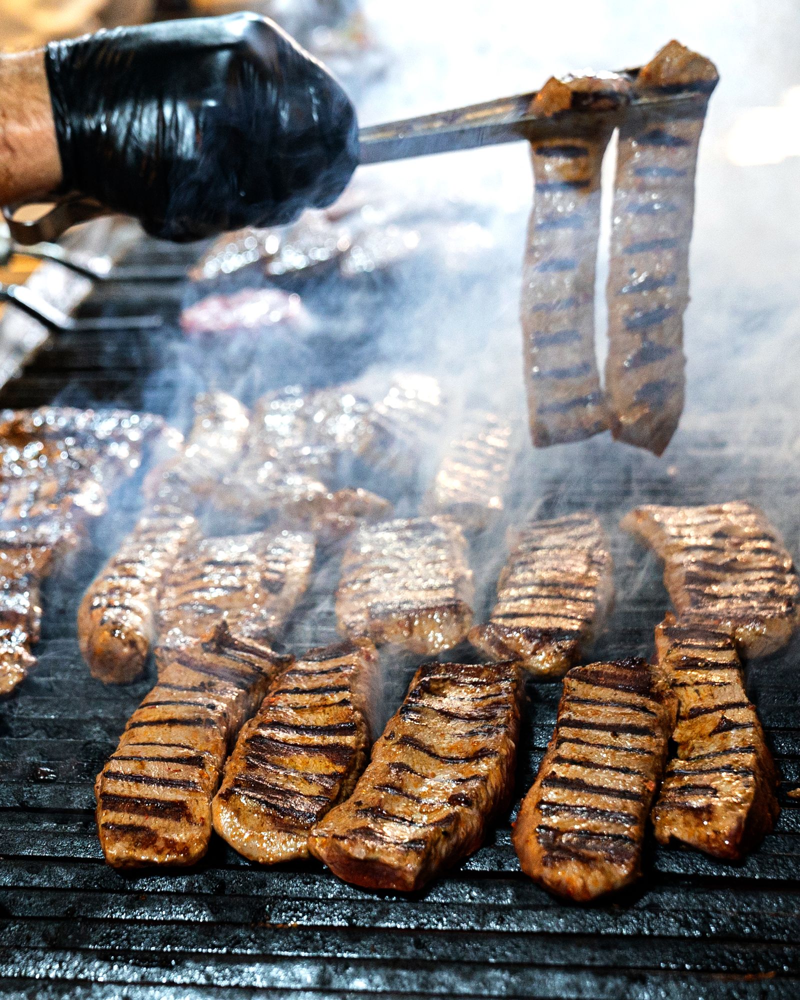 Culottesteg skæres efter grillen