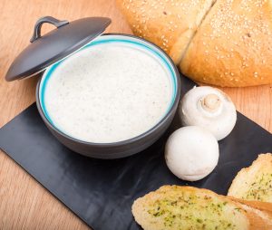 Flødelegeret svampesuppe med sherry