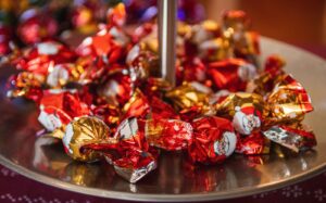 Hjemmelavet julekonfekt med chokolade