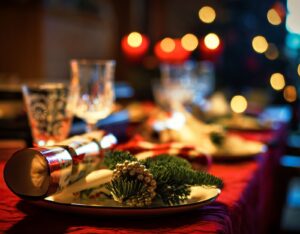 Vegetarisk julemiddag med grønt tilbehør