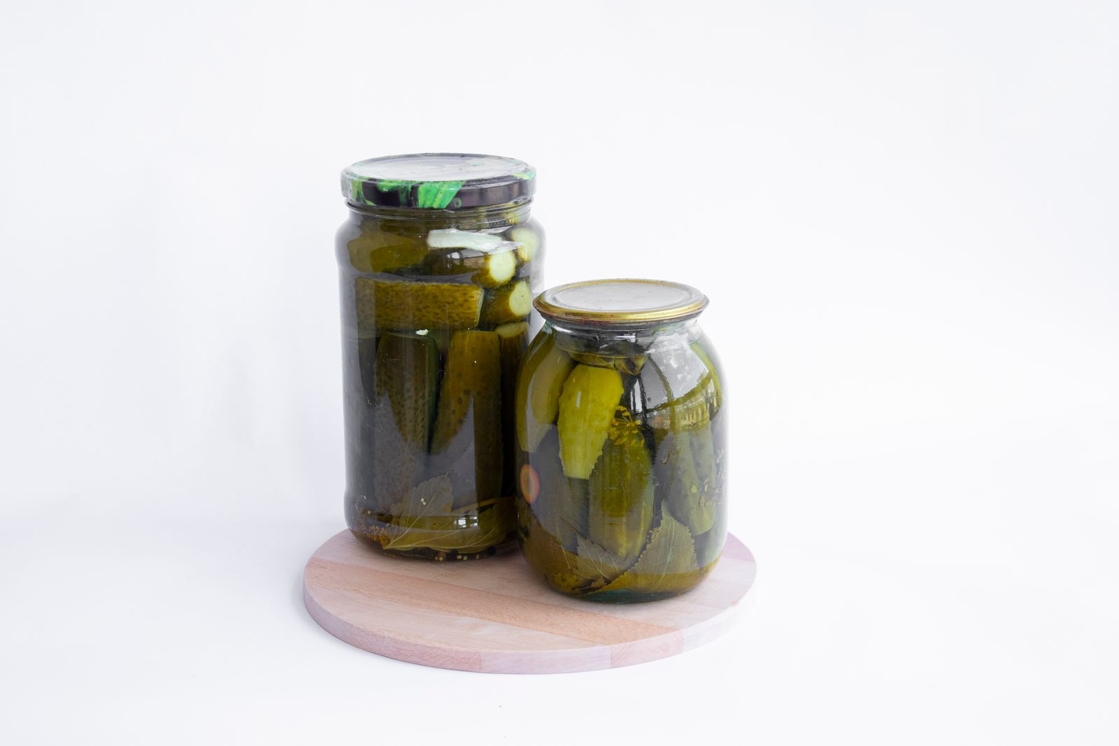 Fermenteringsglas med overfladelag