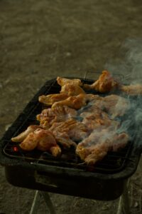 Grillet kylling med sprødt skind