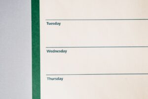Planlægning med kalender og telefon