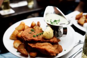 Paneret skinkeschnitzel