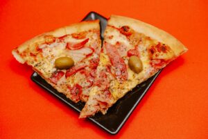Pizzastykker klar til opvarmning