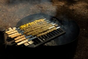 Grillede rejespyd med hvidløg